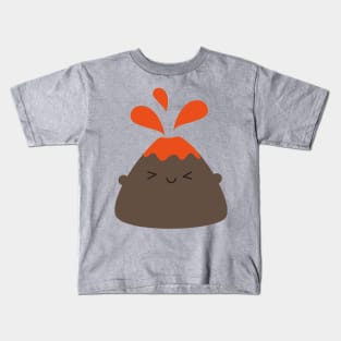 Happy Kawaii Volcano Kids T-Shirt